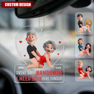 Partners In Crime - Personalized Car Ornament - Naughty Gift For Couple