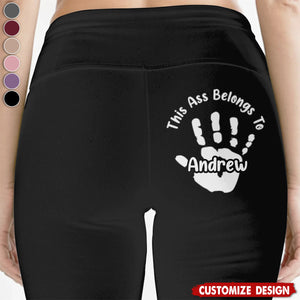 Reserved For One Lucky Hand - Personalized Women Leggings - Gifts For Wife, Anniversary