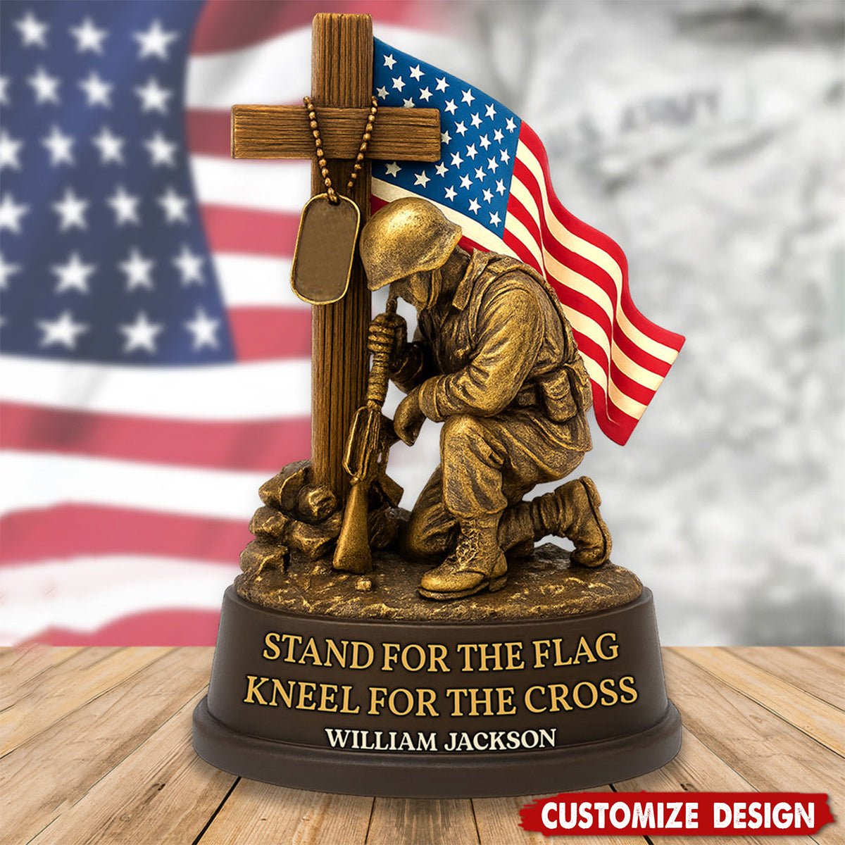 Veterans Military Acrylic Plaque - Personalized Gifts For Veteran