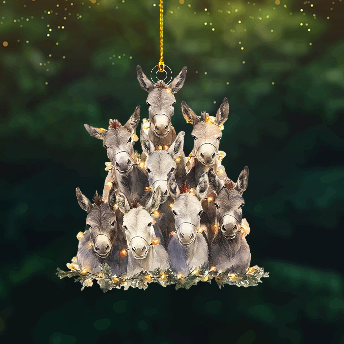 2024 New Release-Donkey Christmas Ornament-Gift for Donkey Lover