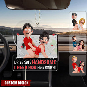 Partners In Crime - Personalized Car Ornament - Naughty Gift For Couple