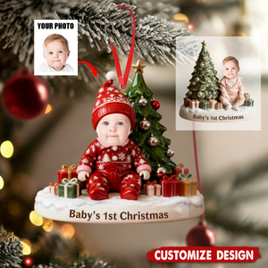 Personalized Baby 1st Christmas Ornament