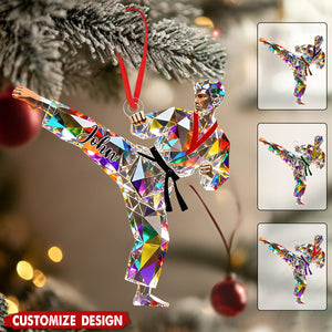 Personalized Taekwondo /Karate/ Jiu-Jitsu Christmas Ornament