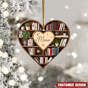 Personalized Christmas Book Tree Name Ornament 2024 New Release