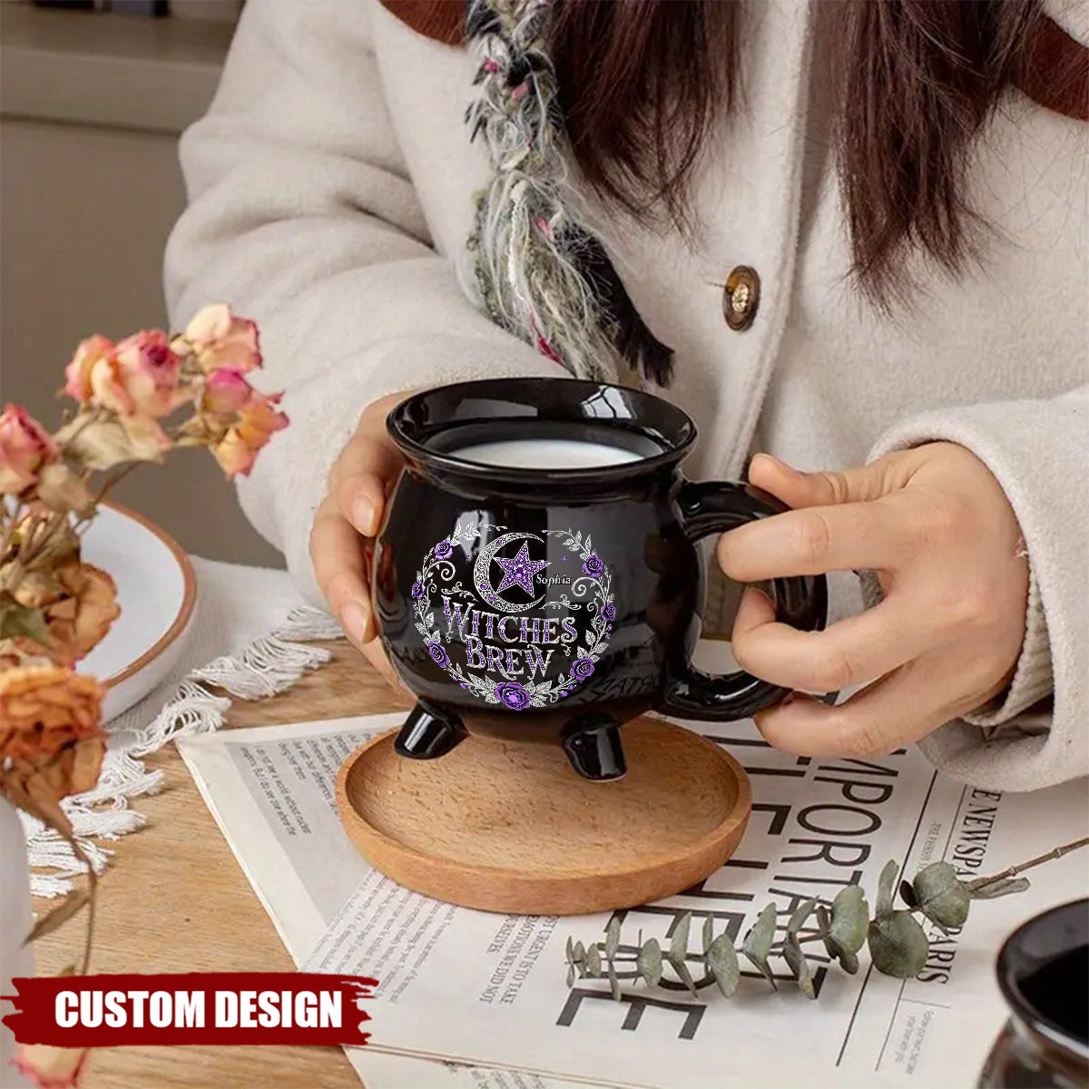 Witches Brew - Personalized Witch Cauldron Mug