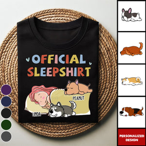 Sleeping Dog And Girl-Personalized T-shirt