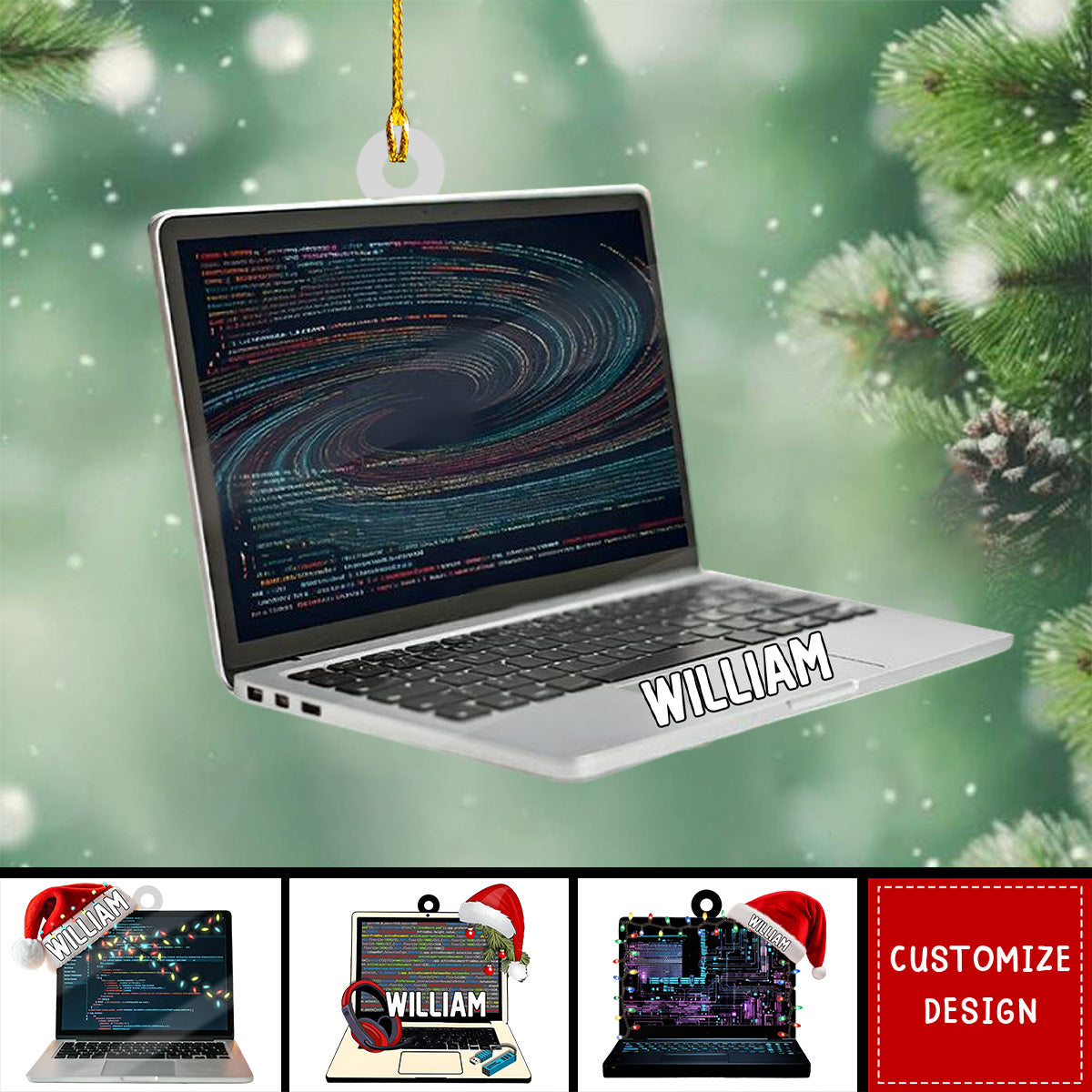 Personalized Computer Programmer Ornament, Gifts For Computer Programmer - 2024 New Release