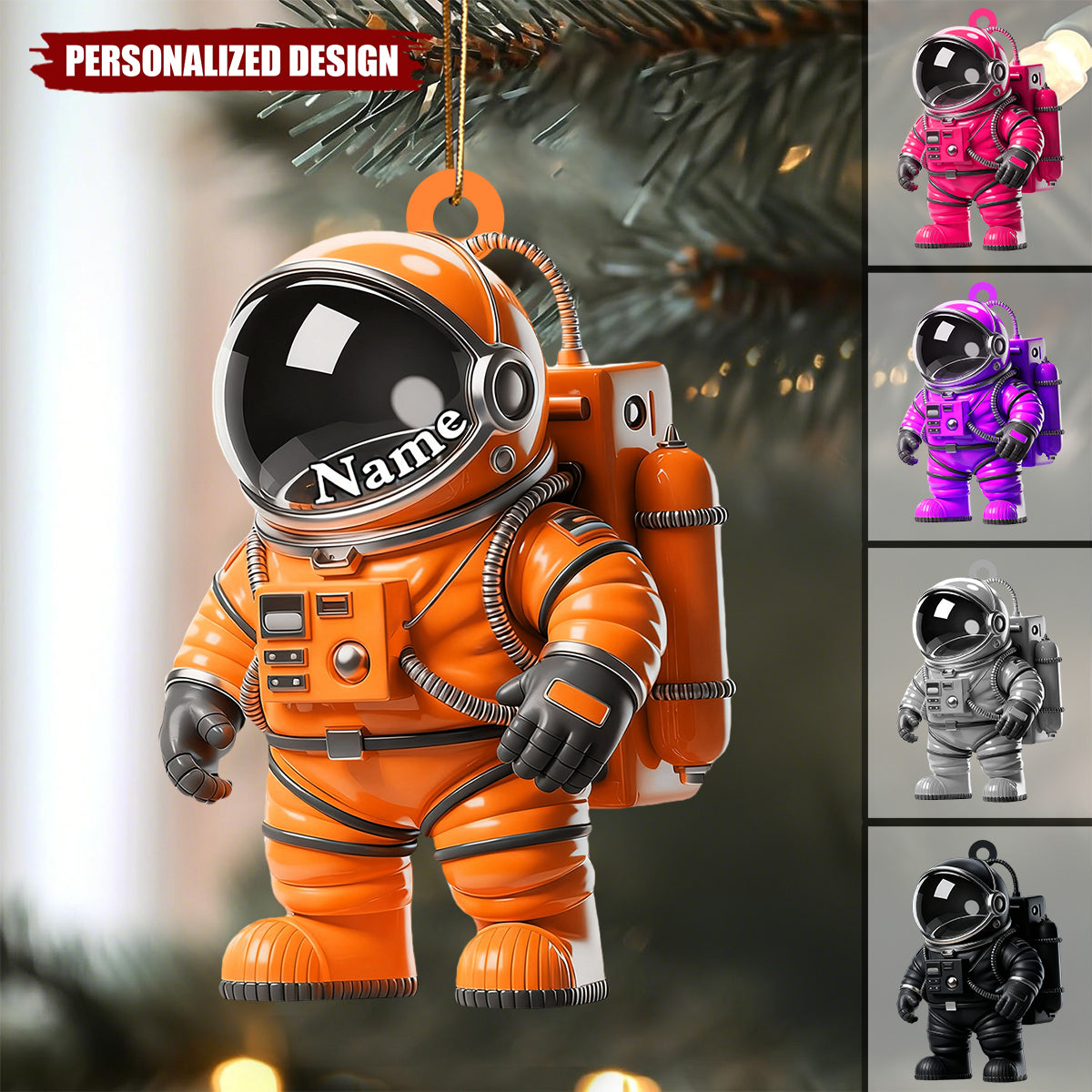 Personalized Astronaut Christmas Ornament-Gift For Astronaut Lover