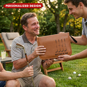 Best Dad By Par, Best Grandpa By Par-Personalized Golf Bag