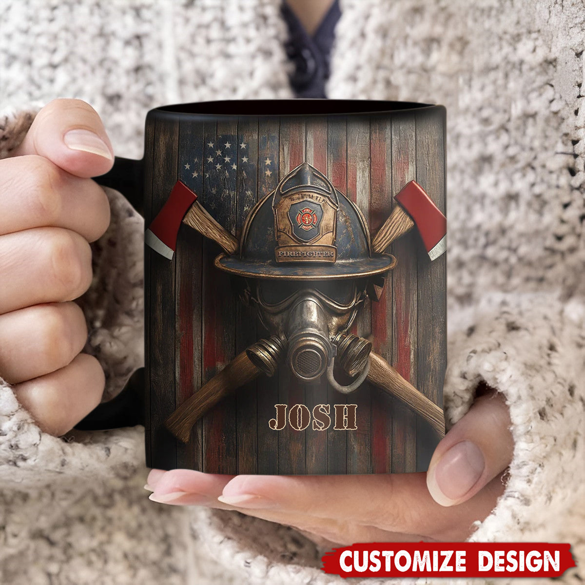Firefighter's Honor Emblem-Personalized Coffee Mug