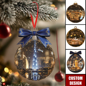 Famous Landmark Christmas Ornament Personalized Gifts For Travel Lovers