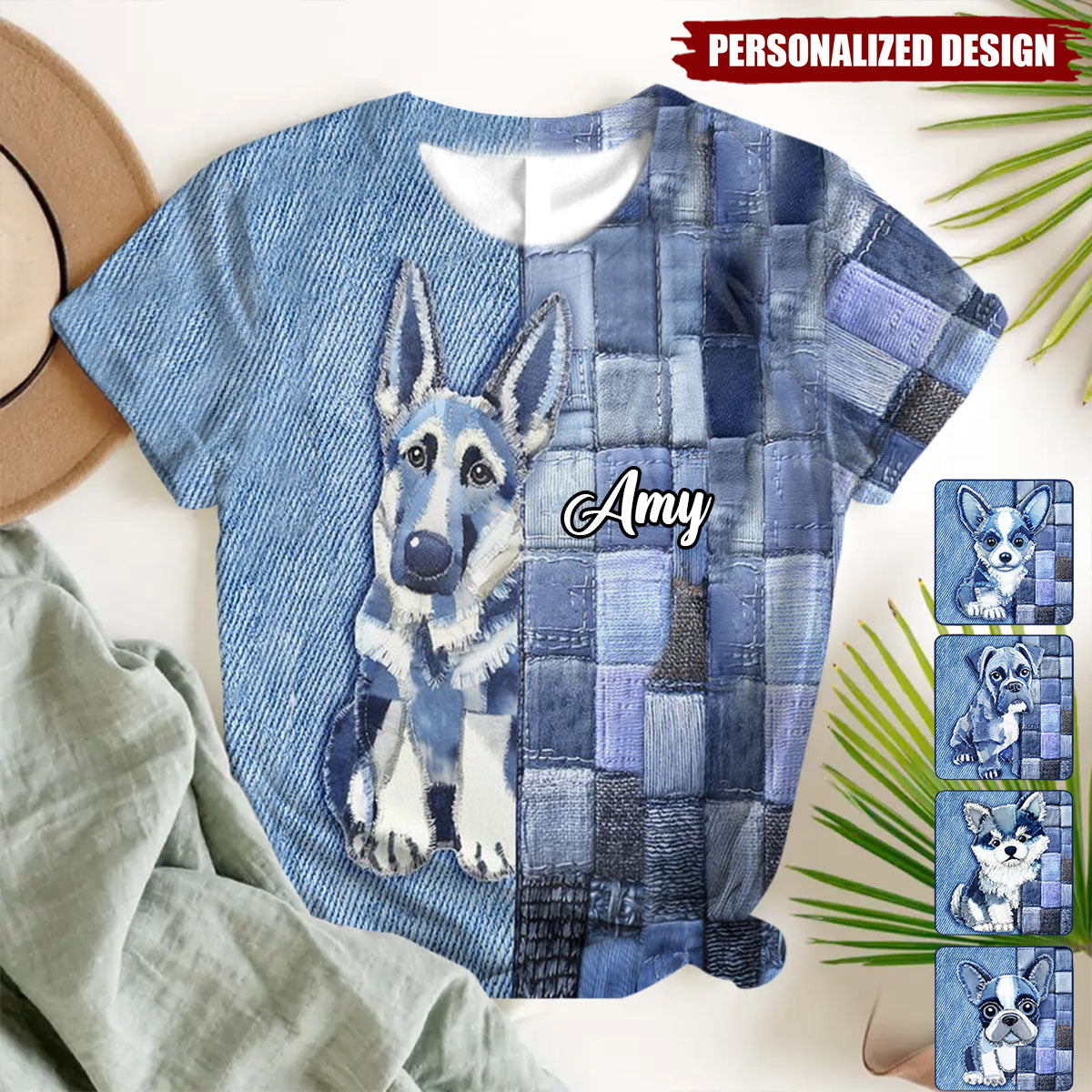 Love Miniature Schnauzer-Personalized Dog All Over Shirt