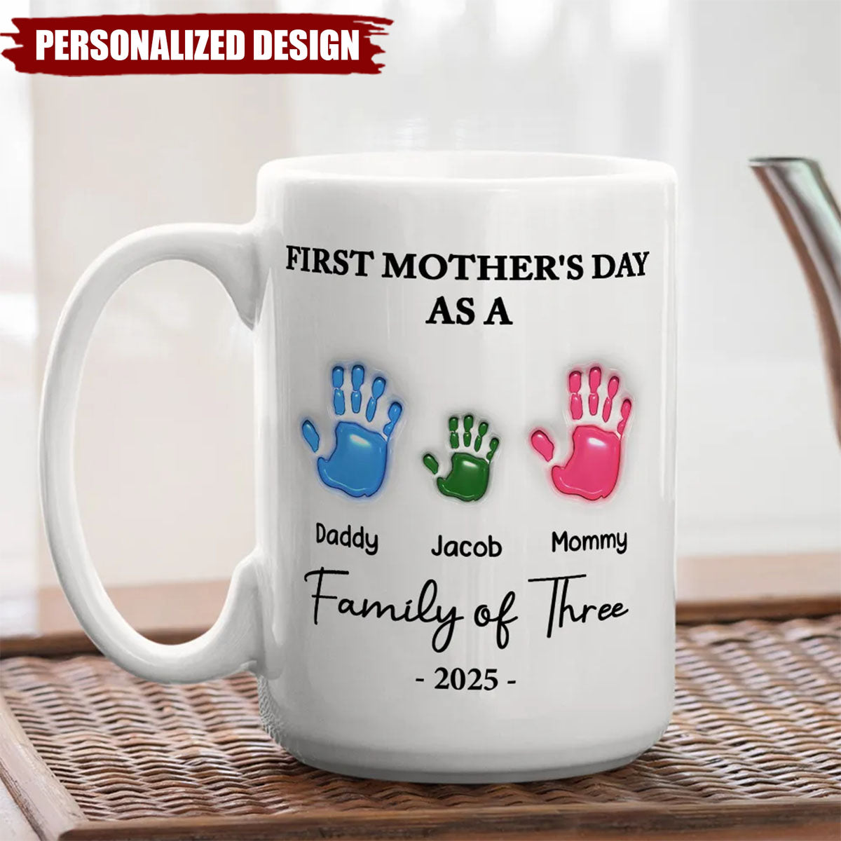 First Mother Day-Personalized Custom 3D Inflated Effect Mug
