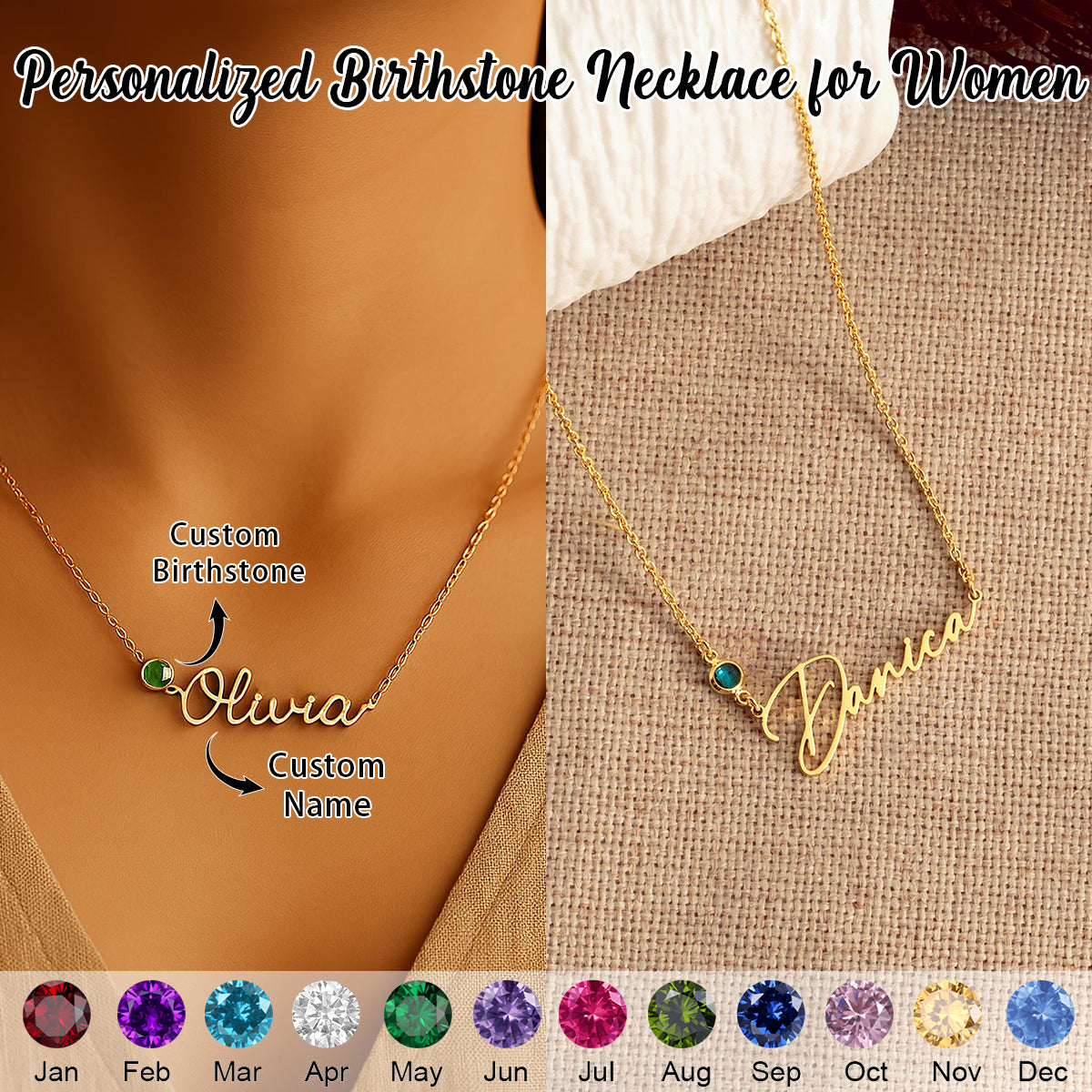 Personalized Name Necklace Gift for Her