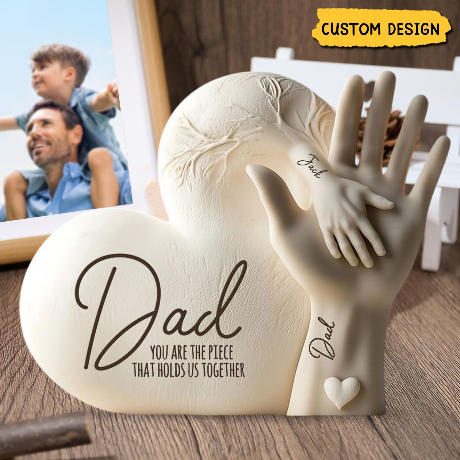 Dad You Are The Piece That Holds Us Together - Personalized Acrylic Plaque