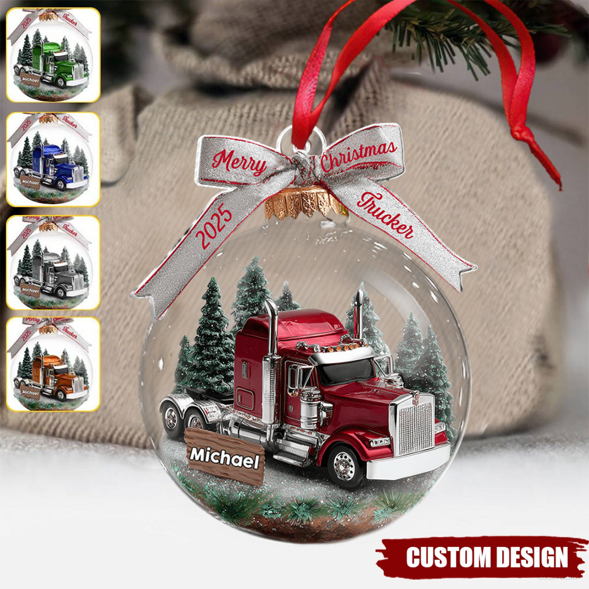 Truck Driver - Personalized Trucker Ornament