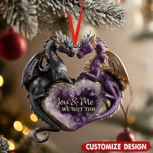 You & Me We Got This - Personalized Dragon Ornament