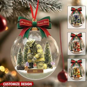 Personalized Gifts For Firefighter Christmas Ornament