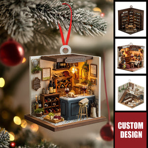 Personalized Wine Cellar Christmas Ornament - Gift For Wine Lover