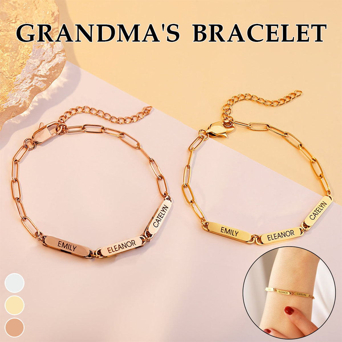 Personalized Mini Name Bar Bracelet