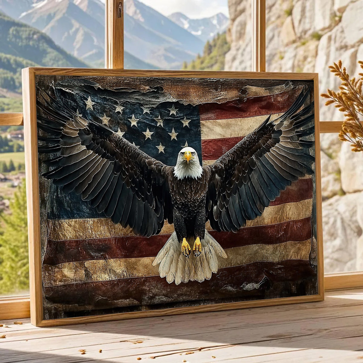 July 4th Eagle Poster-Gift For Christians, Eagle Lovers