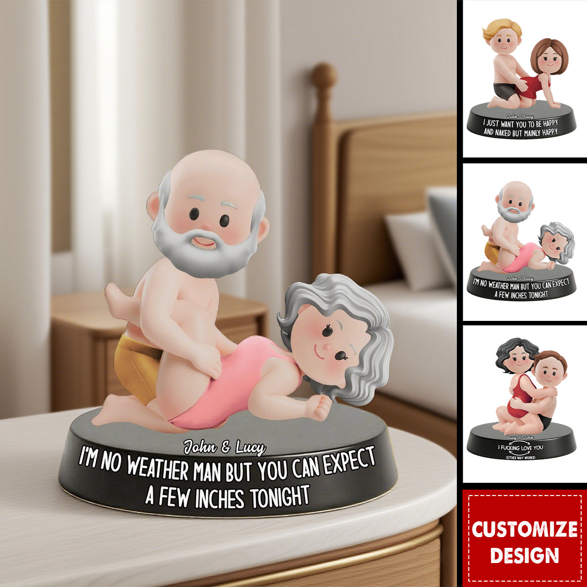 I Love You Either Way Works Funny - Personalized Couple Acrylic Plaque