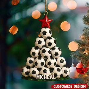 Personalized Soccer Christmas Ornament Great Gift Idea For Soccer Players Soccer Christmas Soccer