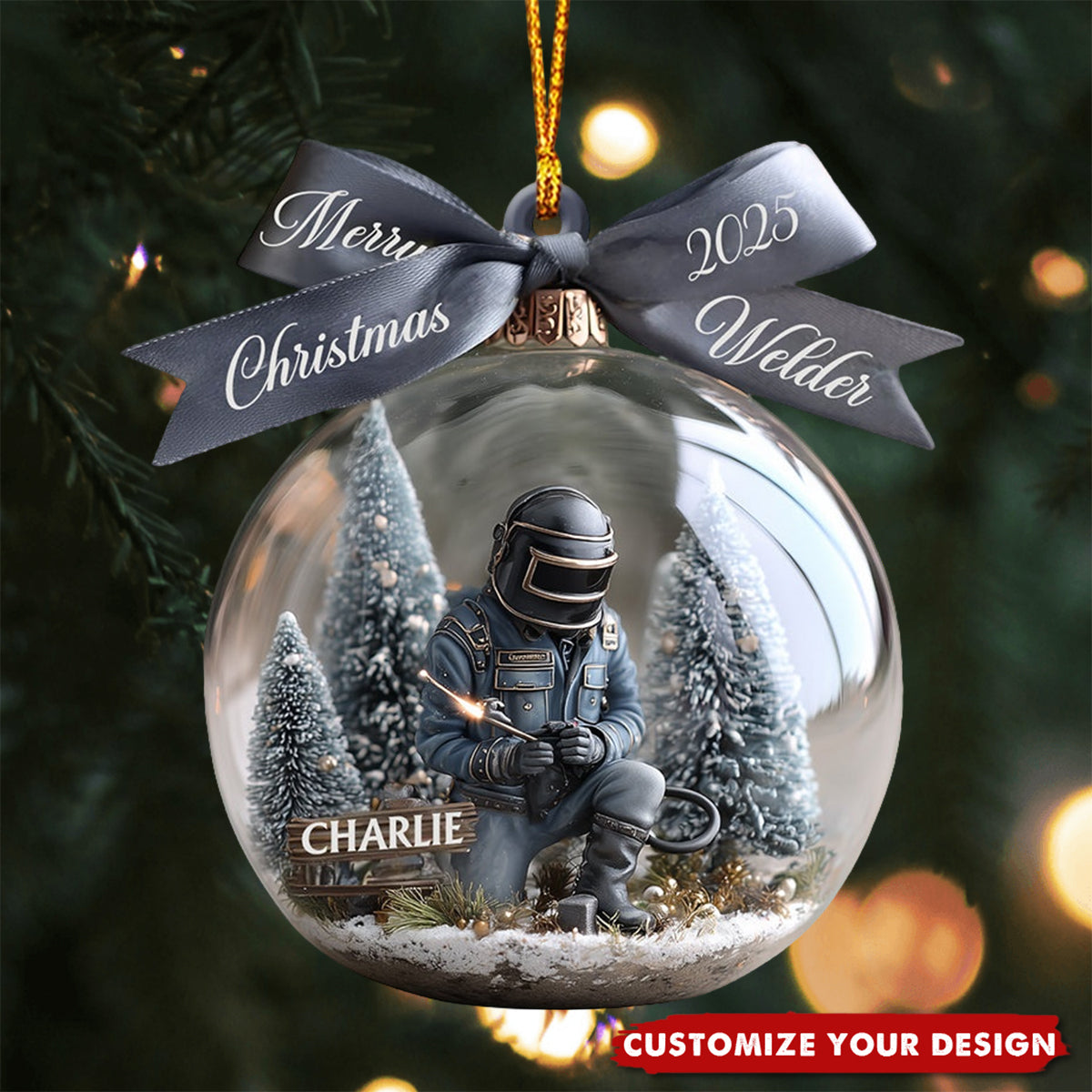 Strong Welder - Personalized Welder Ornament