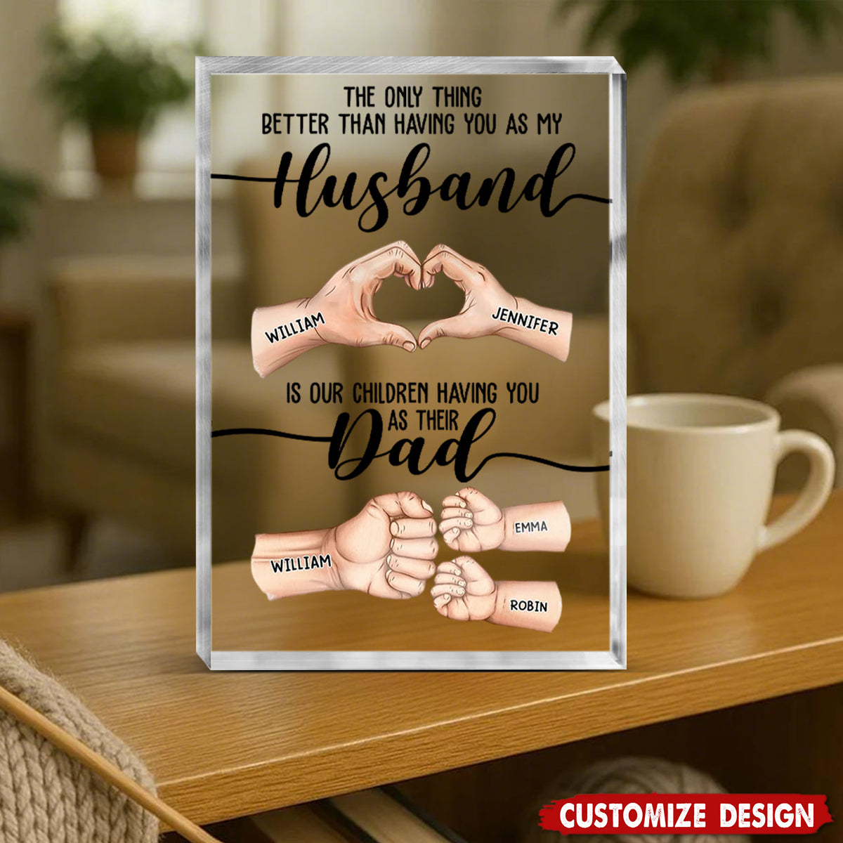The Only Thing Better Than Having You As My Husband - Personalized Rectangle Acrylic Plaque - Birthday,Father's Day GIft For Dad