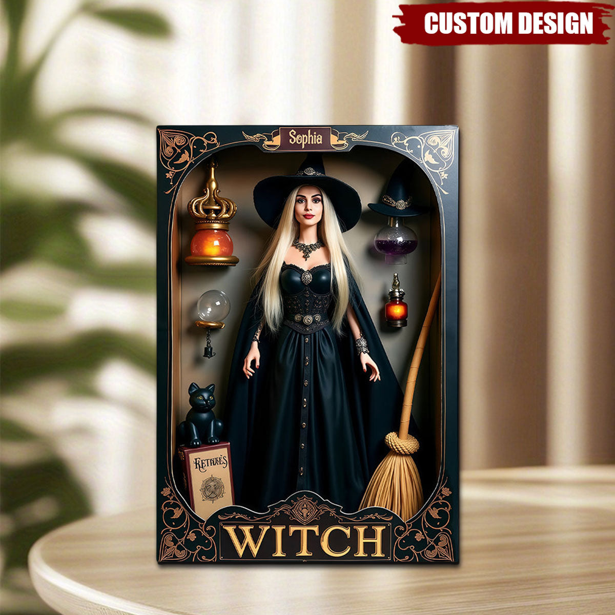 Magical Witch - Personalized Witch Custom Shaped Acrylic Plaque