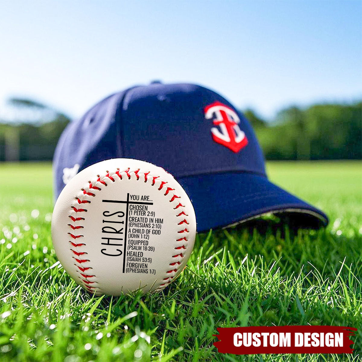 You Are...Personalized Christian Baseball, Religious Gift