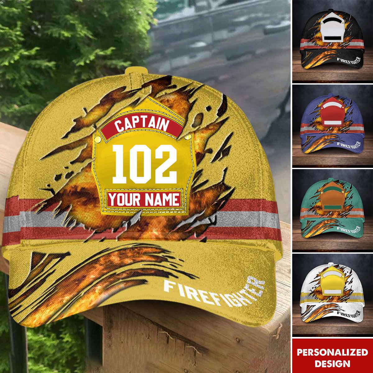Fireman-Personalized Firefighter’s Cap
