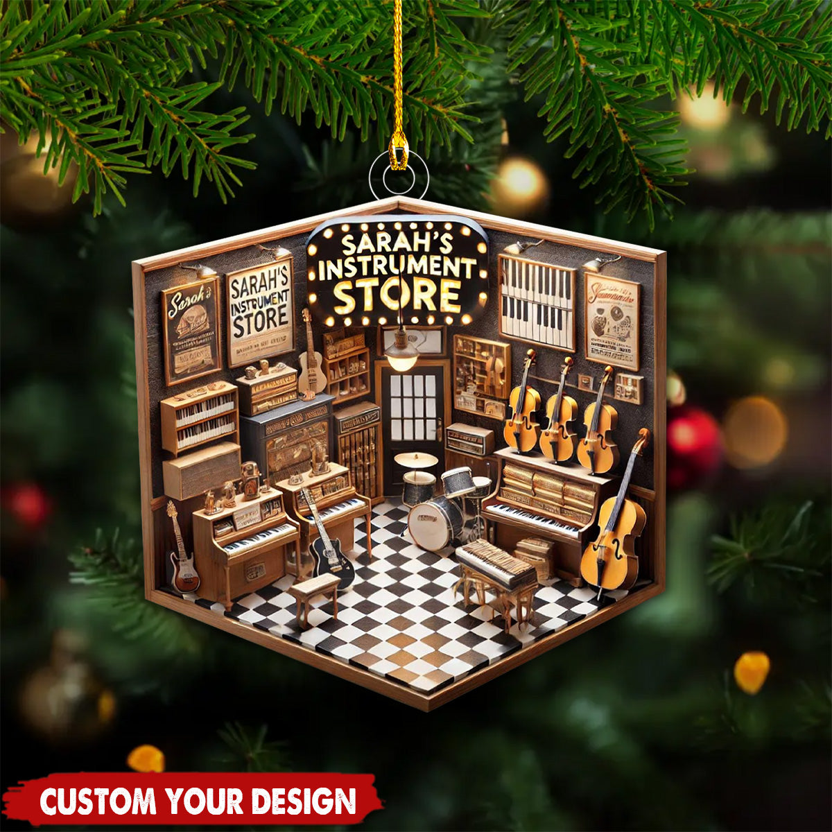 Personalized Instrument Store Christmas Ornament-2024 New Release