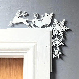Metal Christmas Door Topper