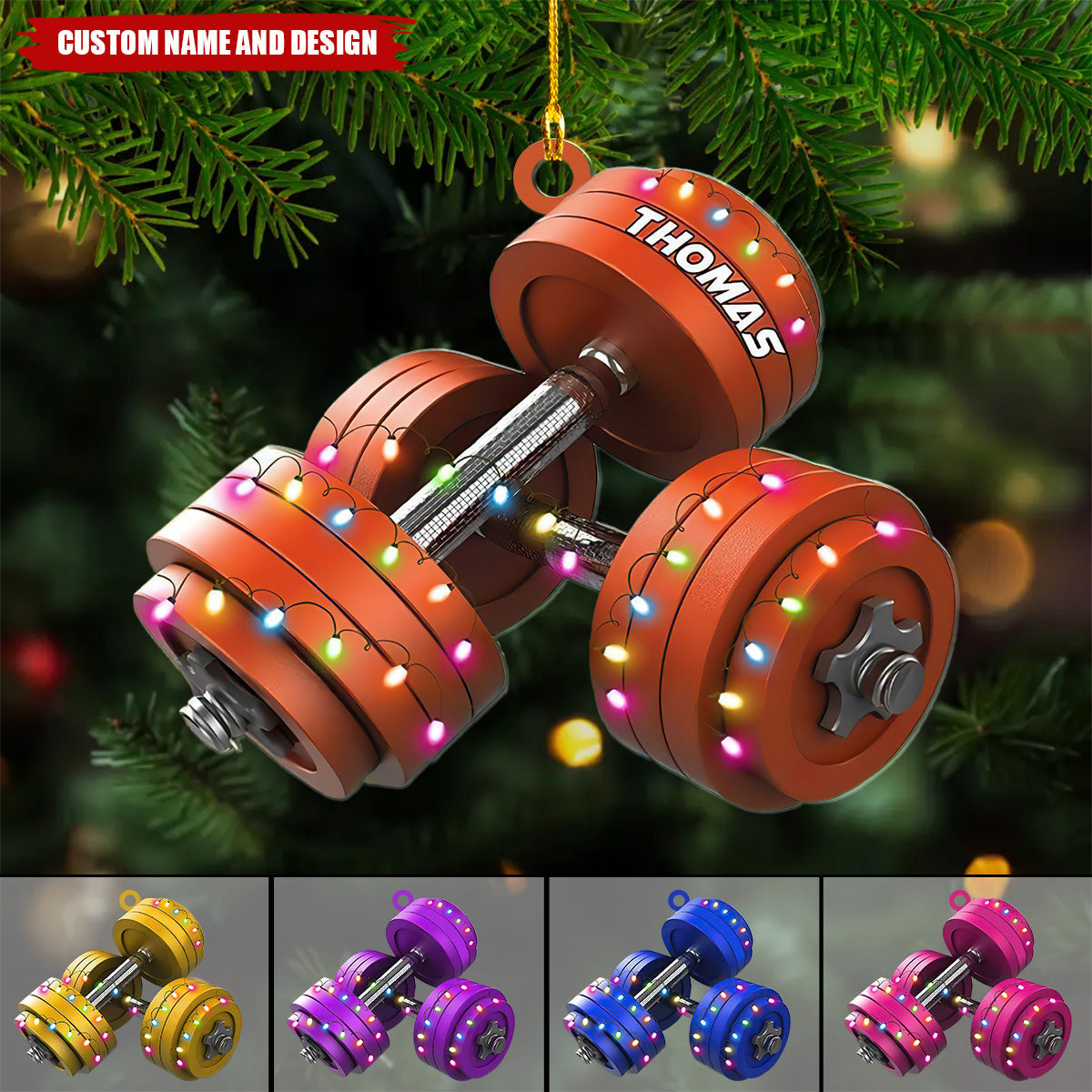 2024 New Release Personalized Fitness Christmas Ornament - Gift For Gym Lovers
