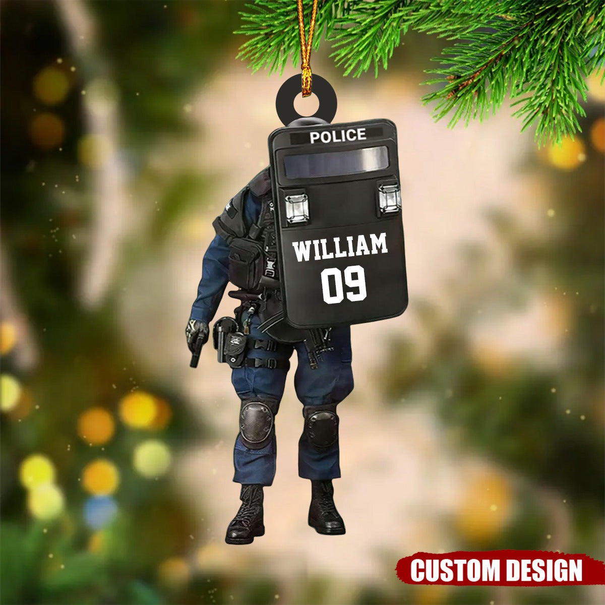 Personalized Police Christmas Ornament - 2024 New Release