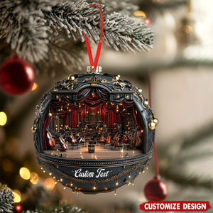 Personalized Concert Hall Christmas Ornament - Gift For Music Enthusiast Gift