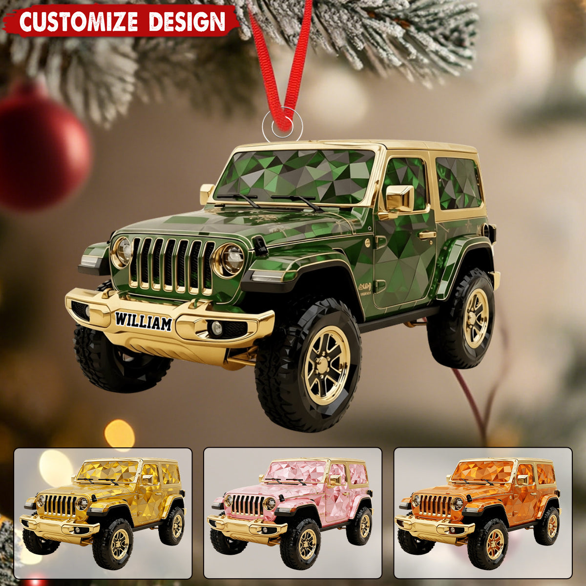 Personalized Jolly Off-road Ride Christmas Ornament - Gifts For Off-road