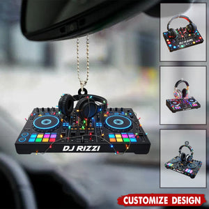 DJ Mixer with Headphones Ornament - Music Console Decor - Gift For DJs, Music Producers