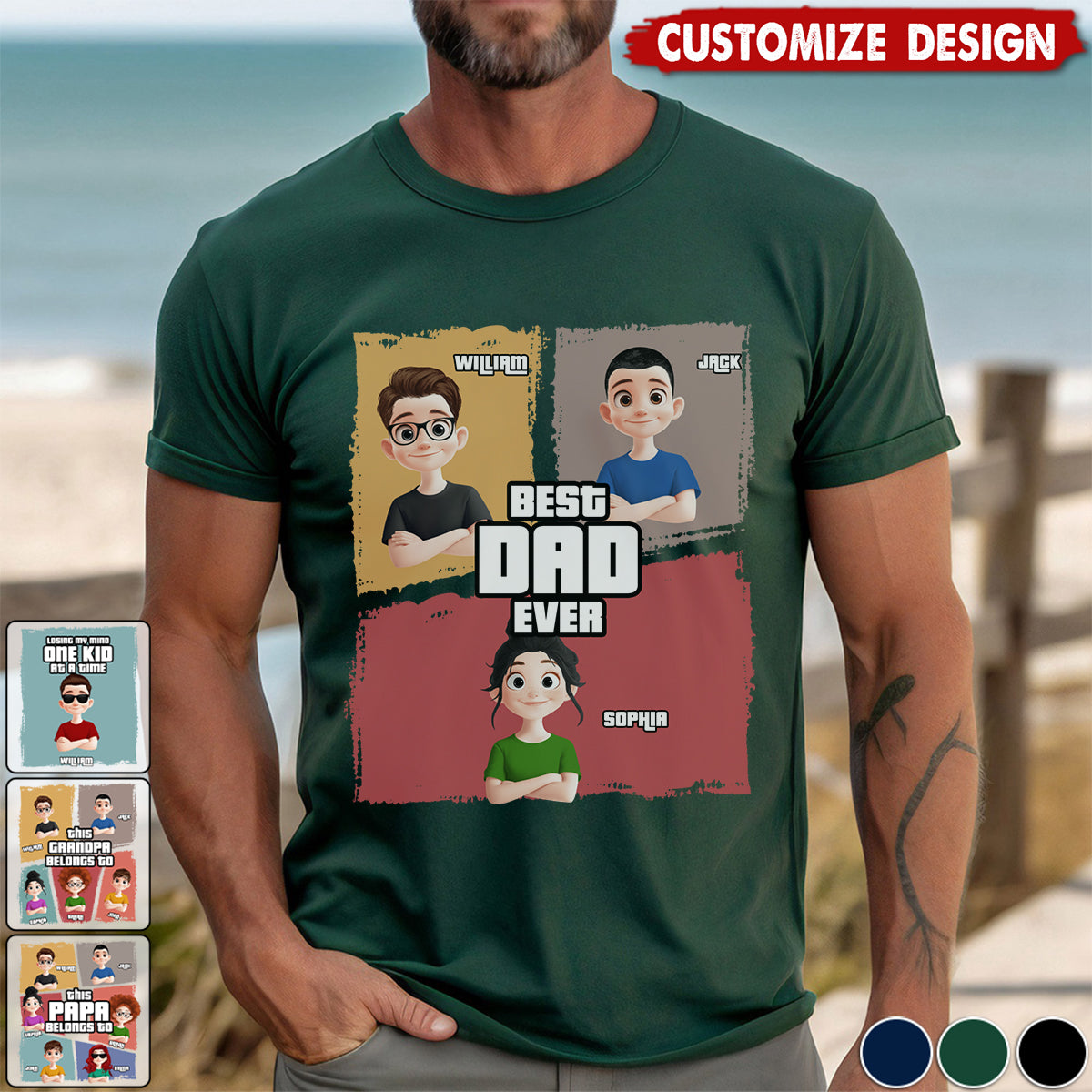 This Grandpa Belongs To - Personalized Shirt