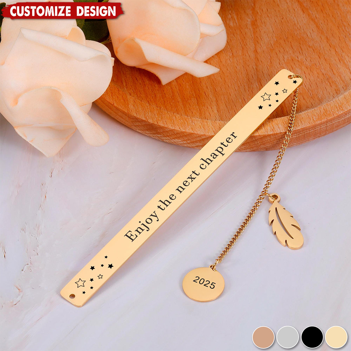 Enjoy The Next Chapter-Personalized Bookmark-Gift for Women Men