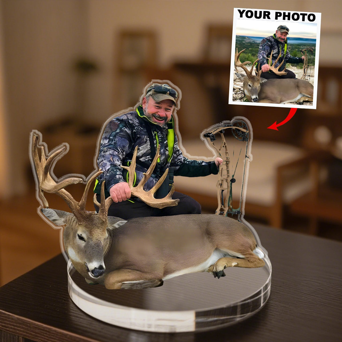 Personalized Upload Photo Acrylic Plaque - Gift for Couple