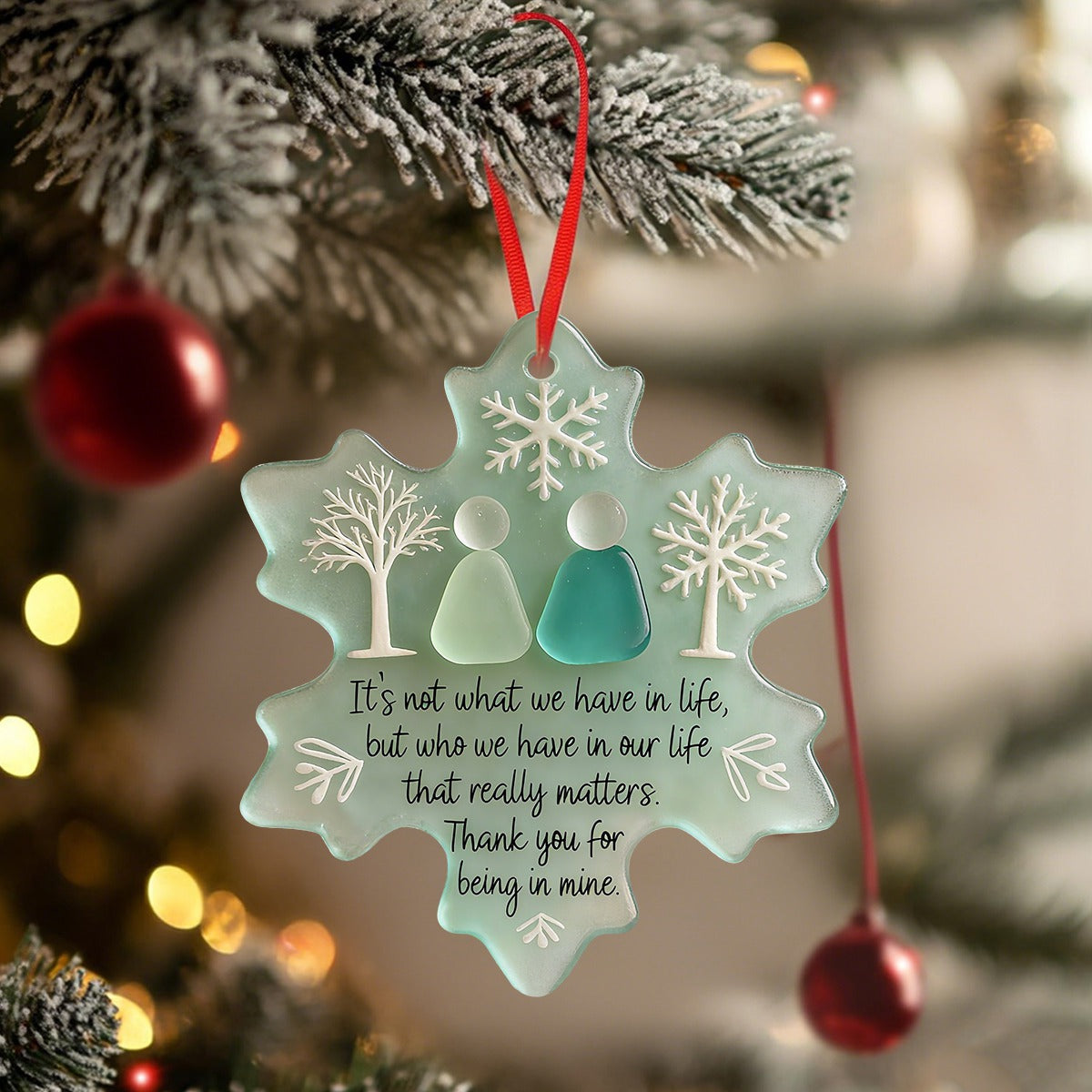 Snowflake Shaped Sea Friendship Decor - Gift For Friend,Family