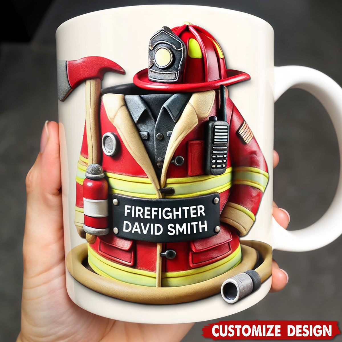 Personalized Firefighter Coffee Mug - Gift For Firefighters