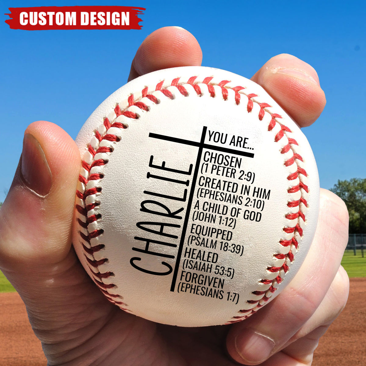 You Are...Personalized Christian Baseball, Religious Gift