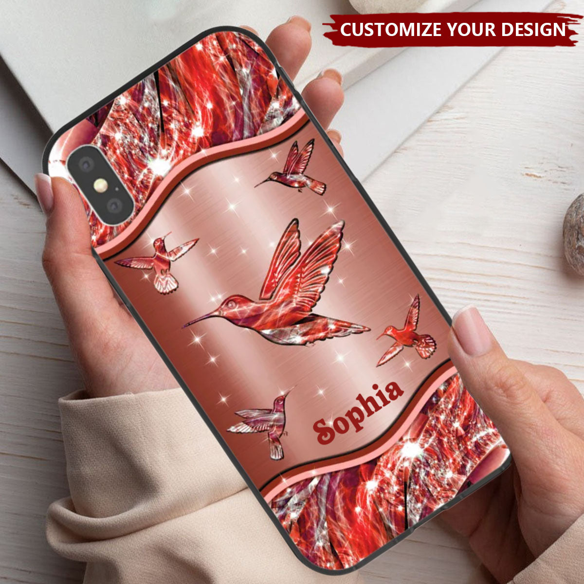Personalized Hummingbird Phone Case - Gift For Bird Lovers