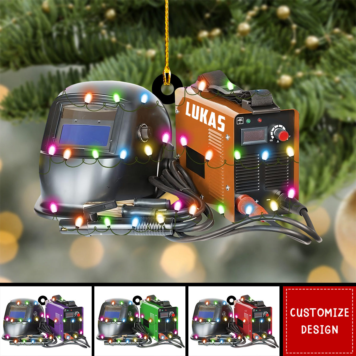 Personalized Welder Christmas Ornament - 2024 New Release