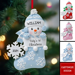 Baby Christmas - Personalized Christmas Acrylic Ornament - 2024 New Release