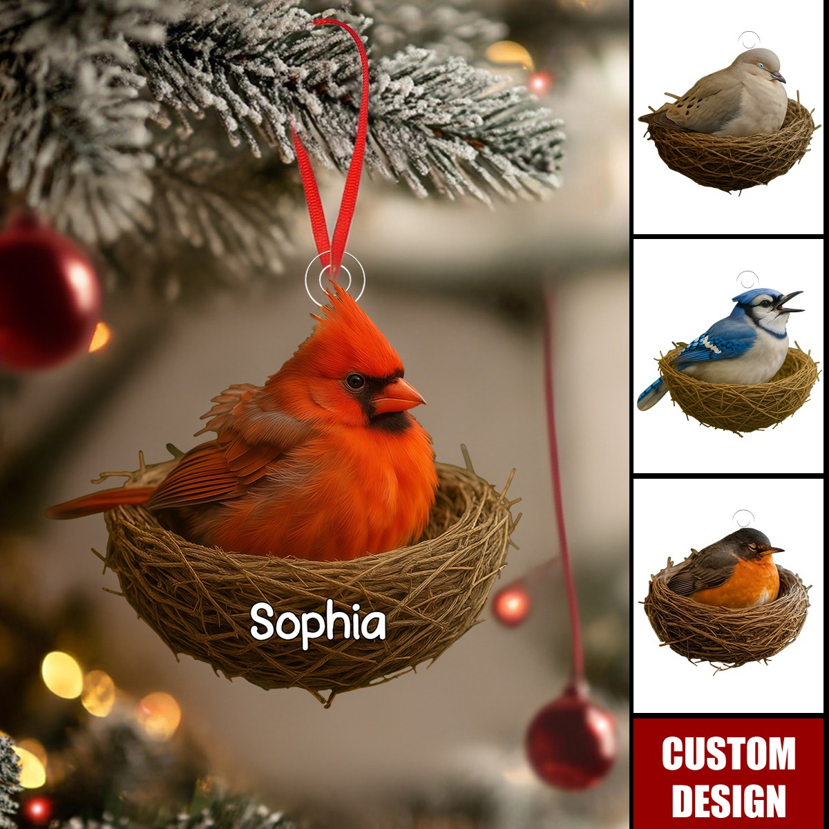 Bird Lover Christmas Tree Ornament