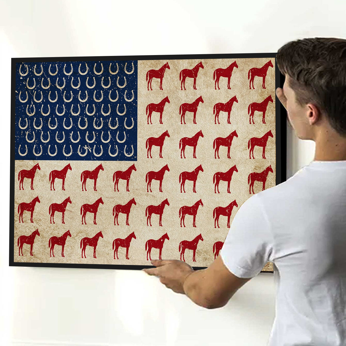 July 4th Horse Poster-Gift For Horse Lovers
